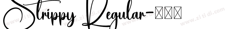 Strippy Regular字体转换